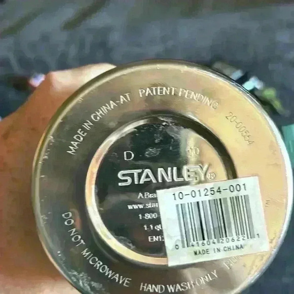 Classic Stanley Vacuum Thermos Bottle Coffee Green Hammertone 1 L. Stain… - Picture 3 of 8